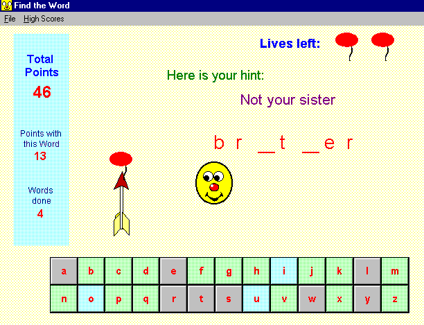 Ray's Spelling and Word Games Screenshot