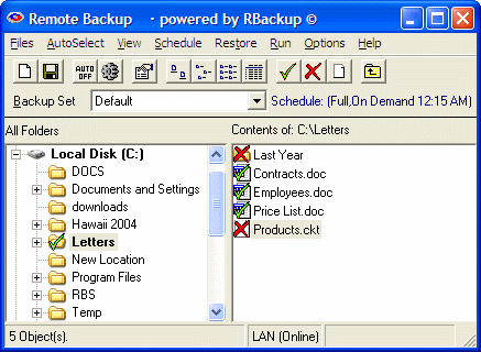 RBackup Remote Backup Screenshot