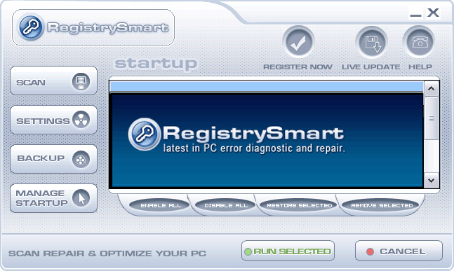 Registry Smart Screenshot