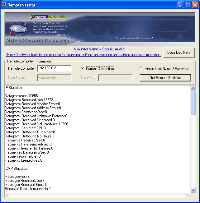 RemoteNetstat Screenshot