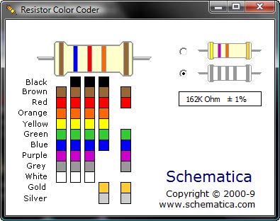 Resistor Color Coder Screenshot