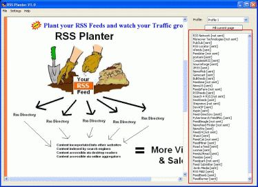 RSS Planter Screenshot