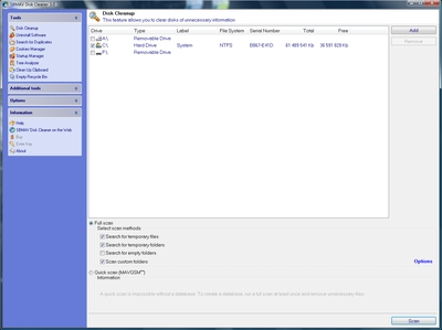 SBMAV Disk Cleaner Screenshot