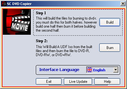 SC Free DVD Copier Screenshot