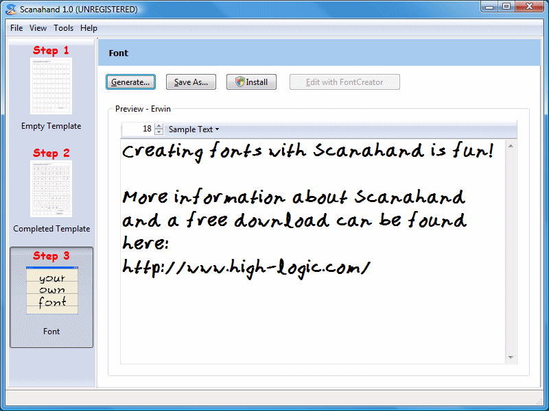 Scanahand Screenshot