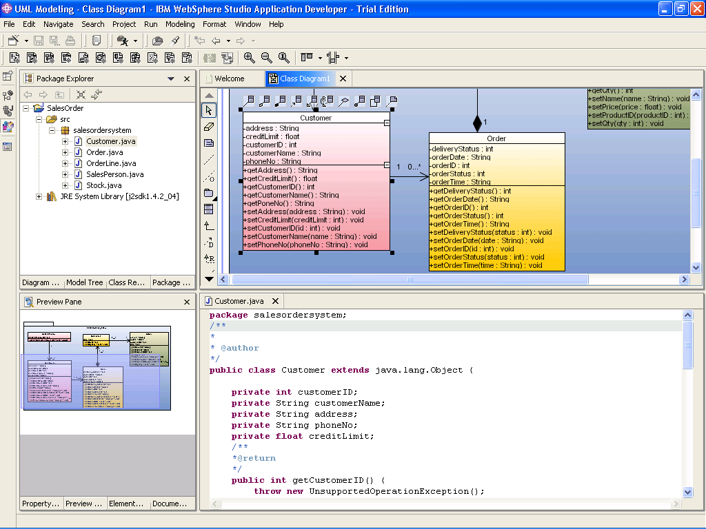 SDE for IBM WebSphere (SE) for Linux Screenshot