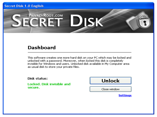Secret Disk Screenshot