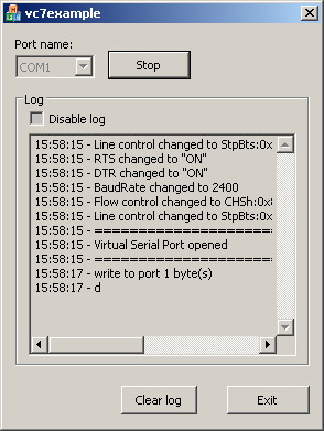 Serial Port Sniffer ActiveX Control Screenshot