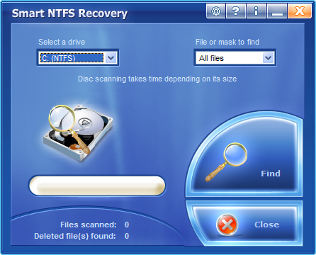 Smart NTFS Recovery Screenshot