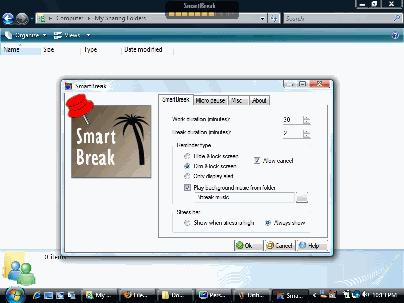 SmartBreak Screenshot