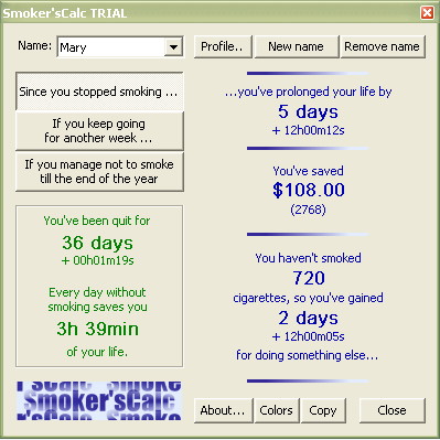 Smoker'sCalc Screenshot