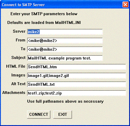 SMTP/POP3 Email Engine for PowerBASIC Screenshot