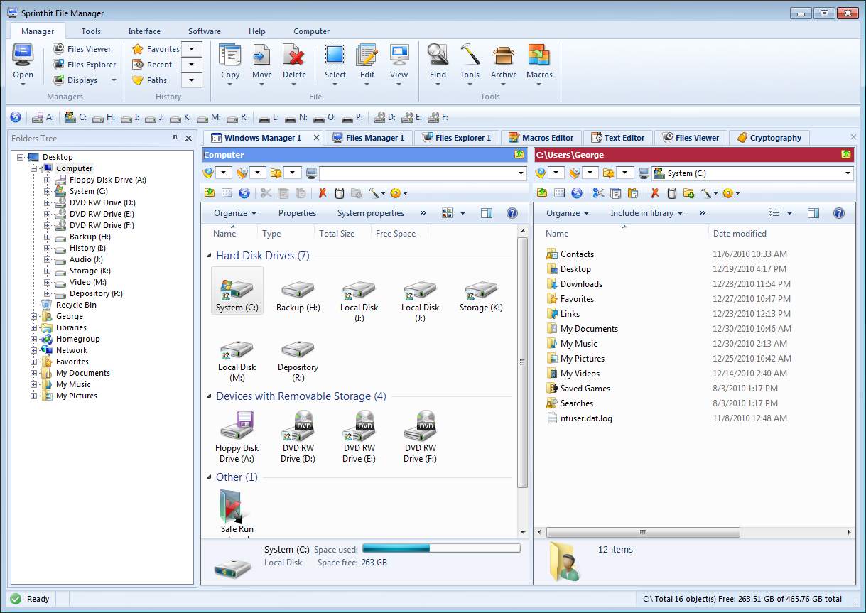 Sprintbit File Manager Screenshot