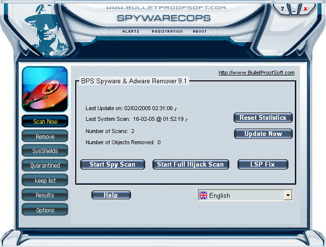 Spyware Cops Screenshot