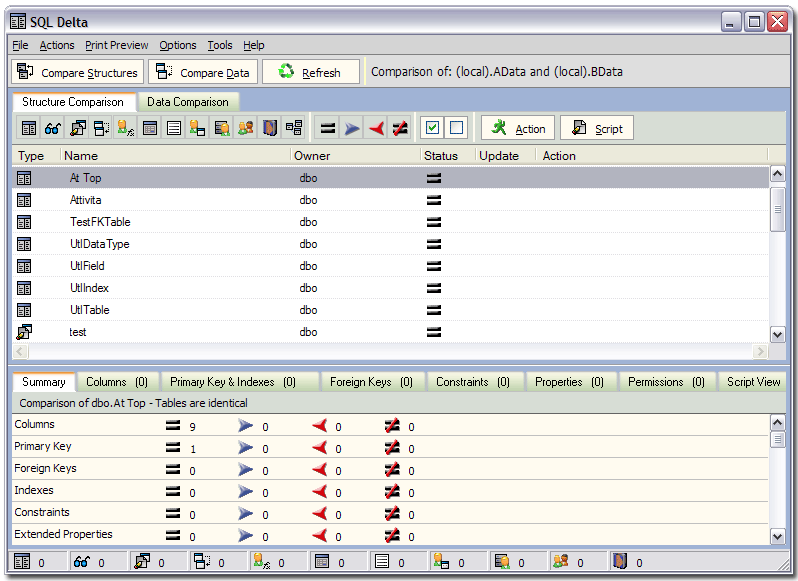 SQL Delta Screenshot
