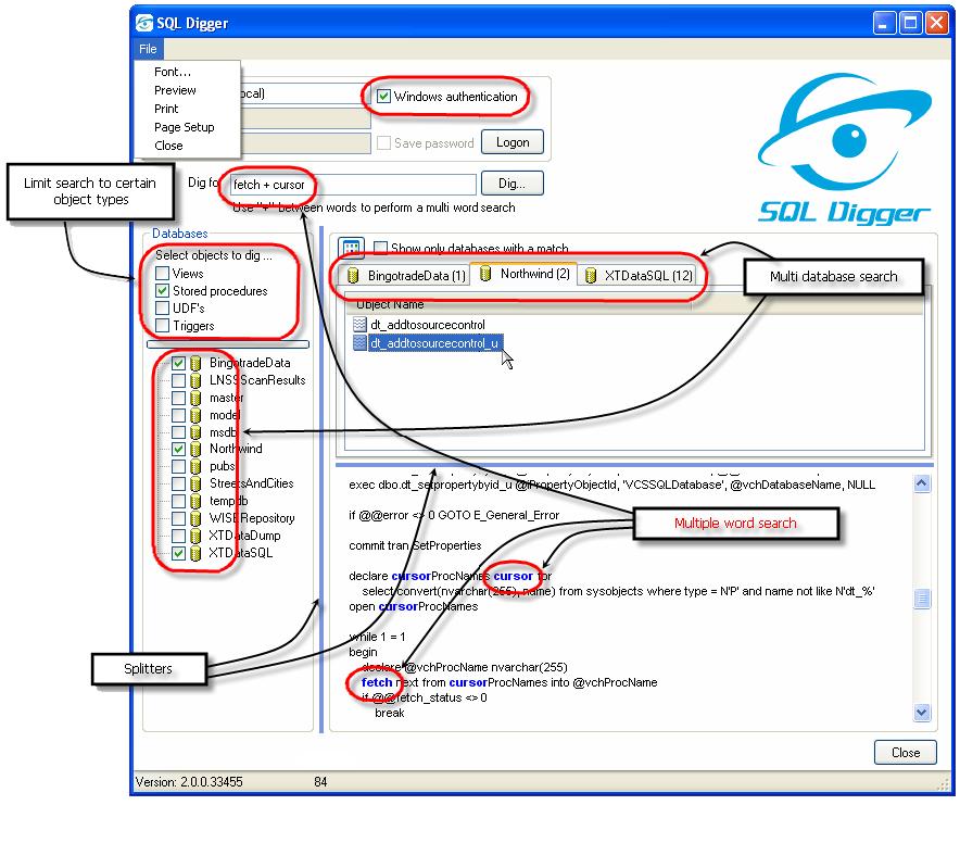 SQL Digger Screenshot