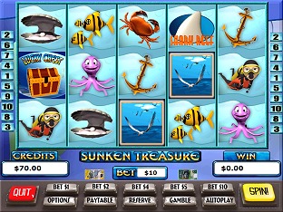 Sunken Treasure Slots / Pokies Screenshot
