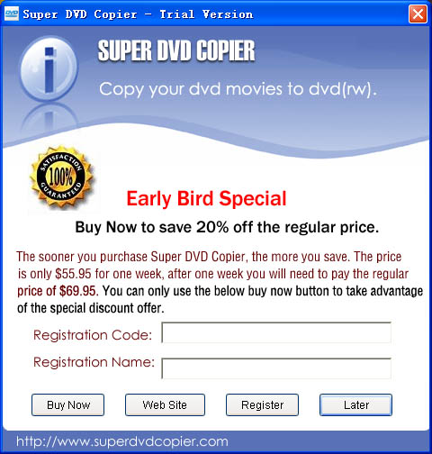 Super DVD Copier Screenshot