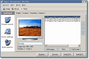 Super Screensaver Builder Screenshot