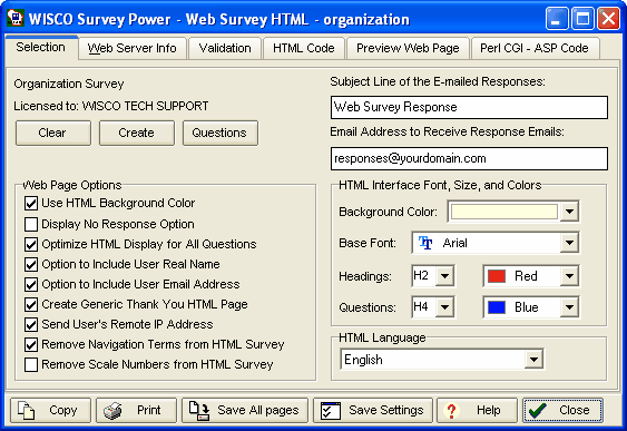 Survey Power Screenshot