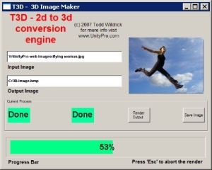 T3D - 2D to 3D Converter Screenshot