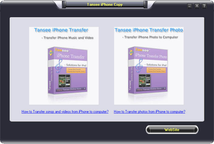 Tansee iPhone Copy Pack Screenshot