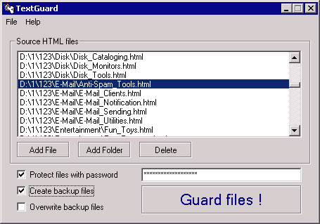 Text Guard Screenshot