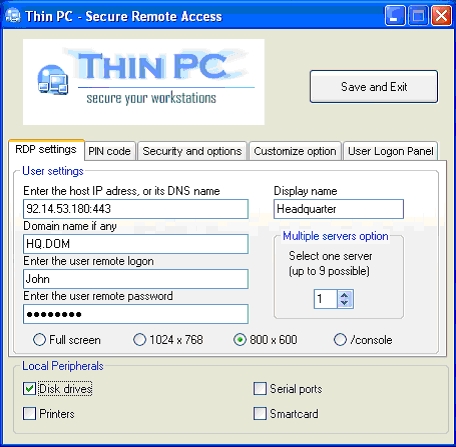 ThinPC Screenshot