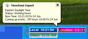 Timezone Expert  world time zone clock Gold Edtion Screenshot