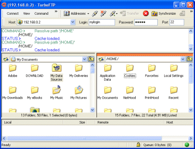 TurboFTP Screenshot