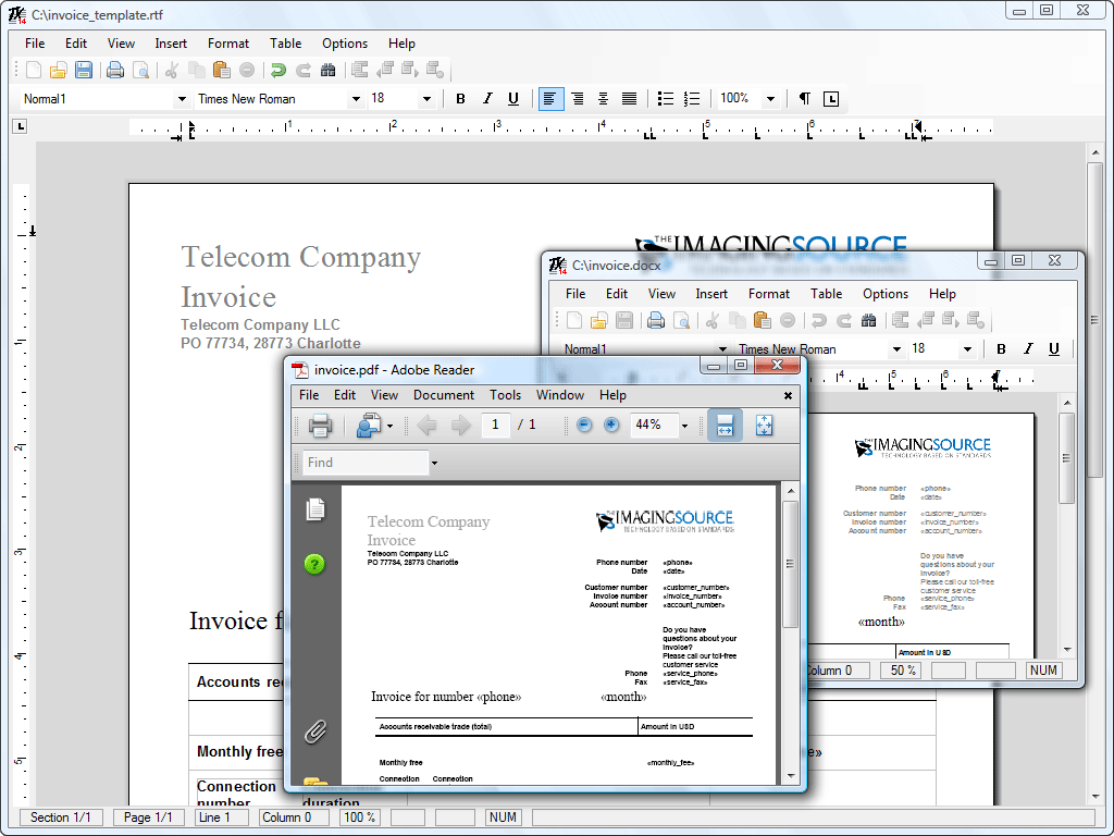 TX Text Control .NET Professional Screenshot