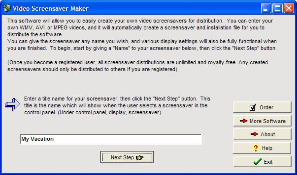 Video Screensaver Maker Screenshot