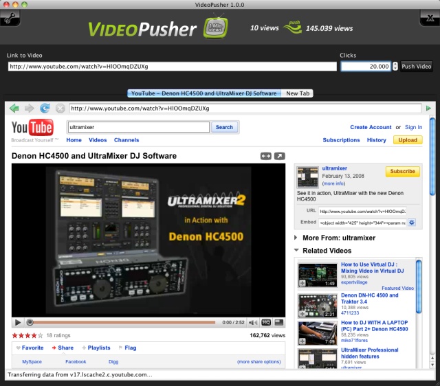 VideoPusher Screenshot