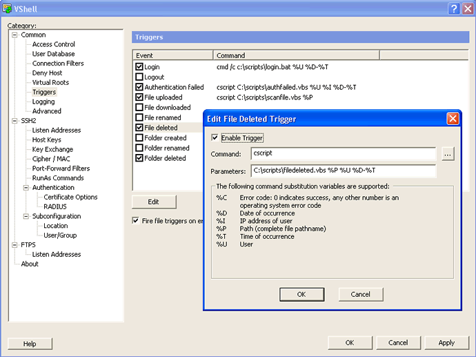 VShell Server for Windows Screenshot