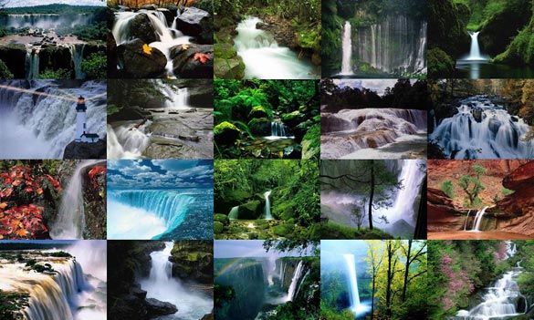 Waterfalls Photo Screensaver Screenshot