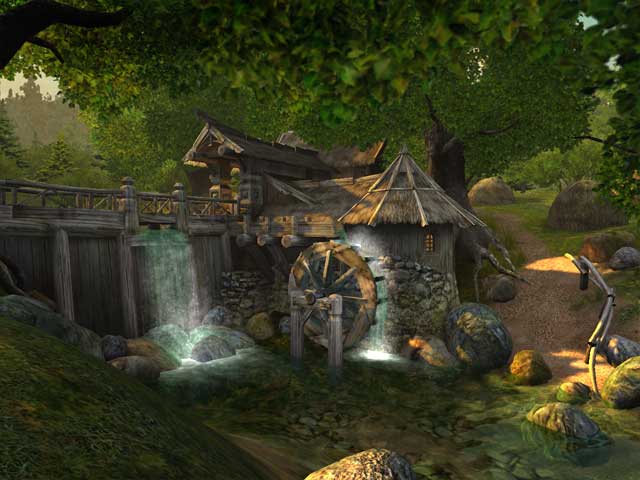 Watermill 3D Screensaver Screenshot