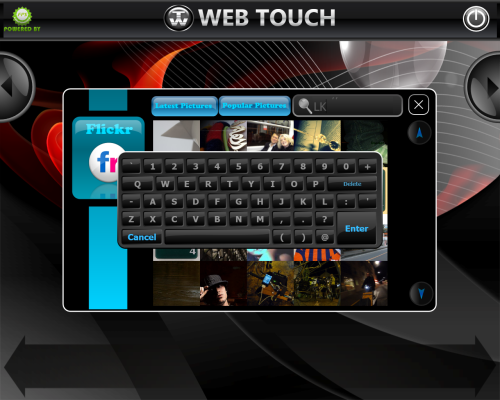 Web Touch Screenshot