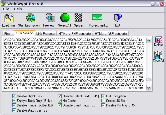 Webcrypt Pro Screenshot