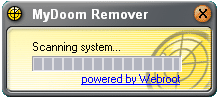 Webroot MyDoom Remover Screenshot