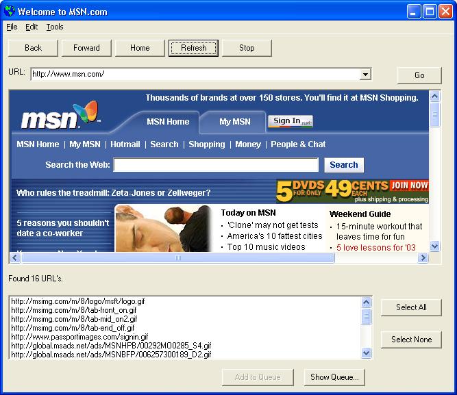WebScrape Screenshot
