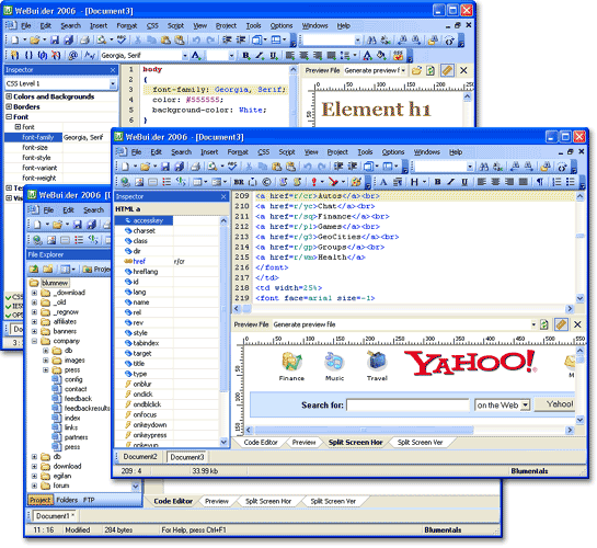 WeBuilder 2006 Screenshot