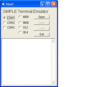 Windows Std Serial Comm Lib for C/C++ Screenshot