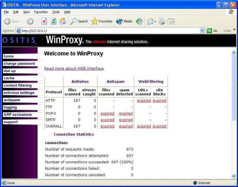 WinProxy Secure Suite Screenshot