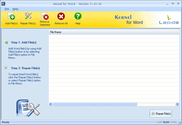 Word Recovery Screenshot