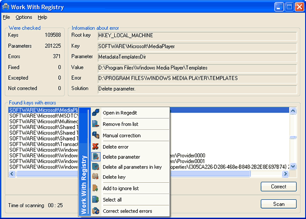 Work With Registry Screenshot