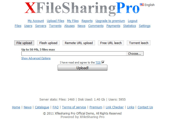 XFileSharing Professional Screenshot