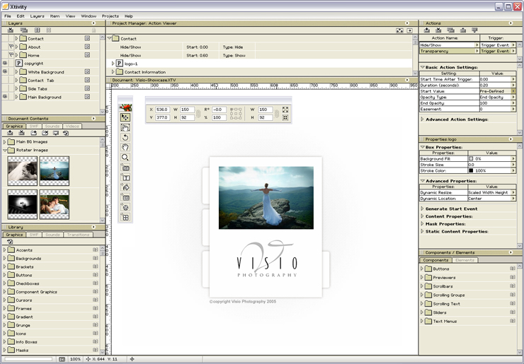 Xtivity Flash Authoring 30 Day Trial Screenshot