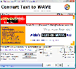 Aldo's Text-to-WAVE Screenshot