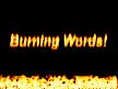 Burning Words Screensaver Picture