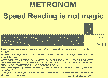 Metronome for speed reading Screenshot